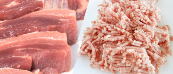 猪肉と都城産豚肉の絶妙な配合
